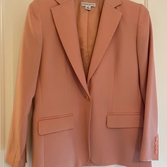 Pendleton | Jackets & Coats | Vintage Pearl Pink Pendleton Womens 2 ...